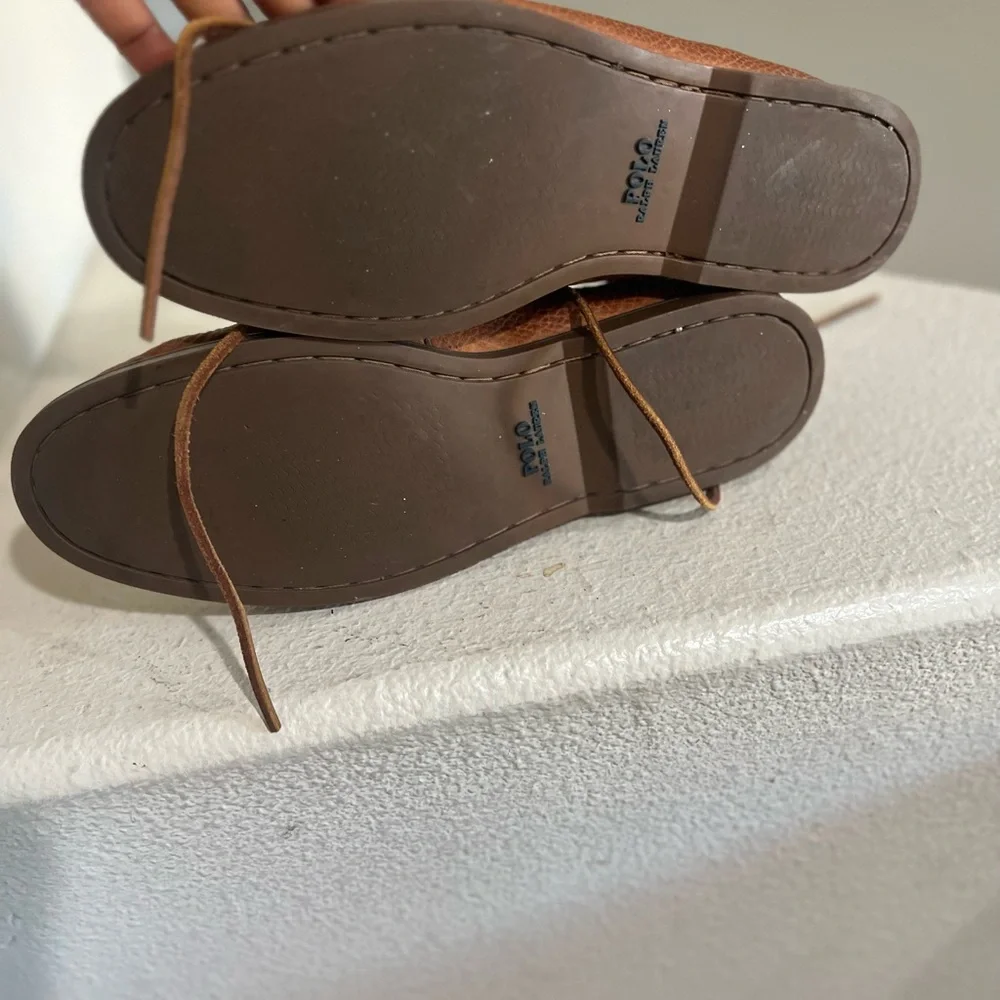 Polo Ralph Lauren Bienne Men's Tumbled Leather‎ Boat Shoe Driving loafers SZ 13D